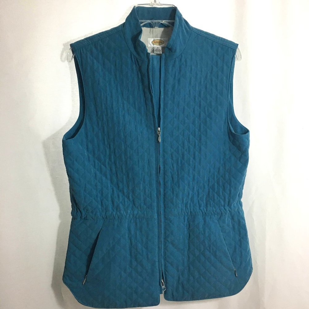 Talbots Diamond Quilted Vest Sz S